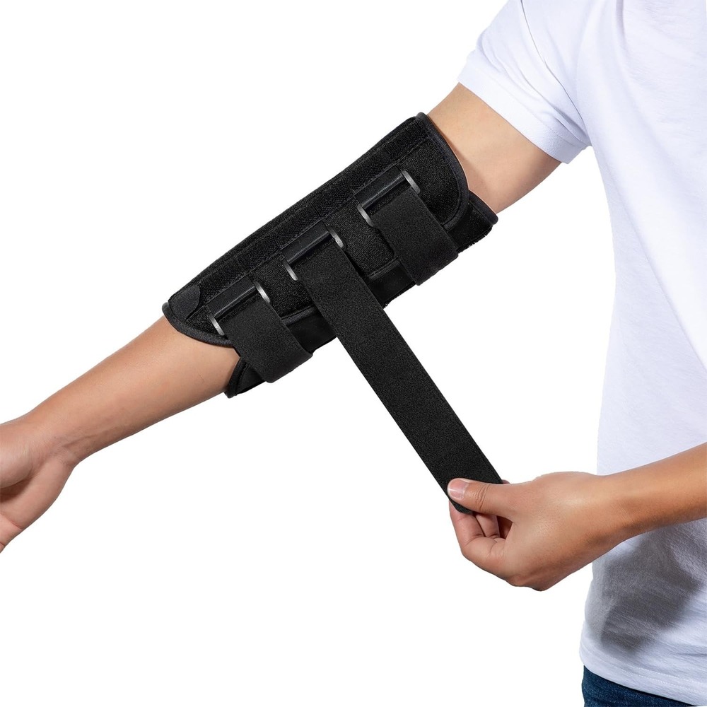 Sylong Elbow Brace for Ulnar Nerve Entrapment Cubital Tunnel Syndrome - Black Sm